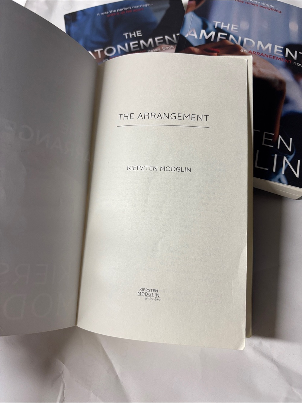 The Arrangement Series by Kiersten Modglin - 3 books - Picture 2 of 3